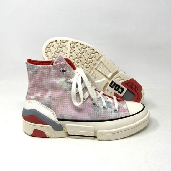 💖MEGA SALE💖Converse All Star CPX70 Hi Washed Floral Platform Pink Women 57228 - Picture 4 of 9